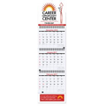 3 Month at a Glance Small Wall Calendars w/Apron (6"x20 3/4")